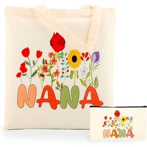 Grandma Gifts, Nana Birthday Gifts Grandma Canvas Tote Bag Set